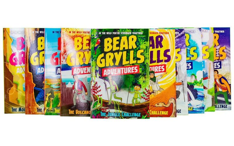 Bear Grylls Adventure Series Mountain Challenge 10 Books Collection Set