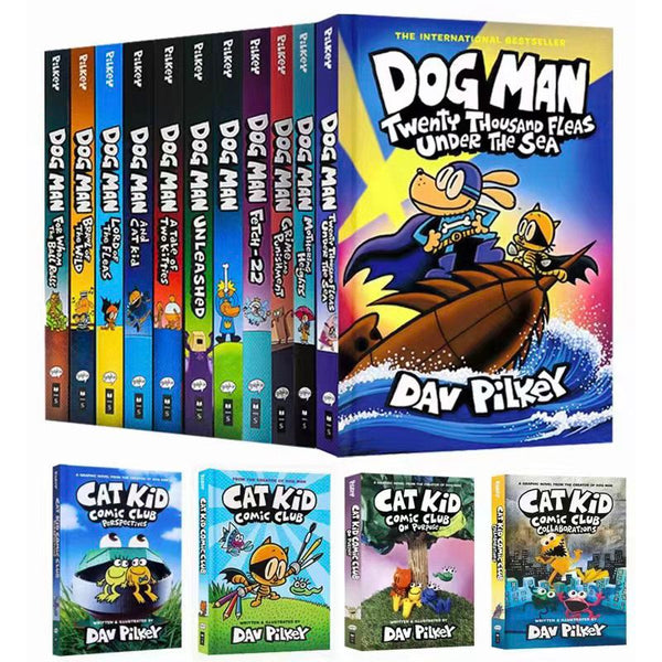 Dog Man Series 1-15 Books Collection Set