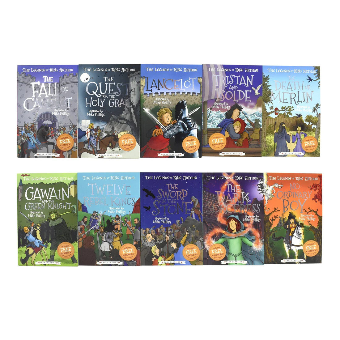 The Legends of King Arthur Merlin, magic and dragons 10 books boxed set