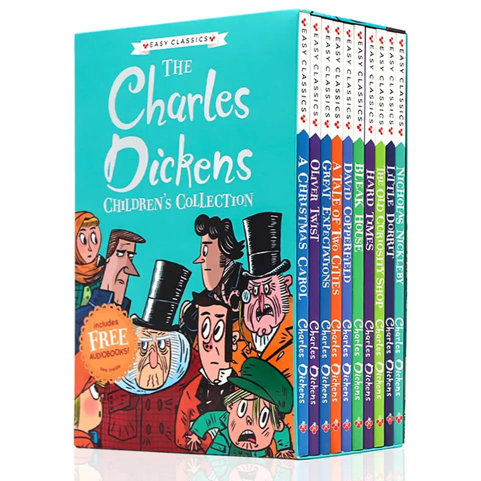 The Charles Dickens Children's Collection (Easy Classics) 10 Book Box Set (A Christmas Carol, Oliver Twist ... A Tale of Two Cities, Great Expectations)